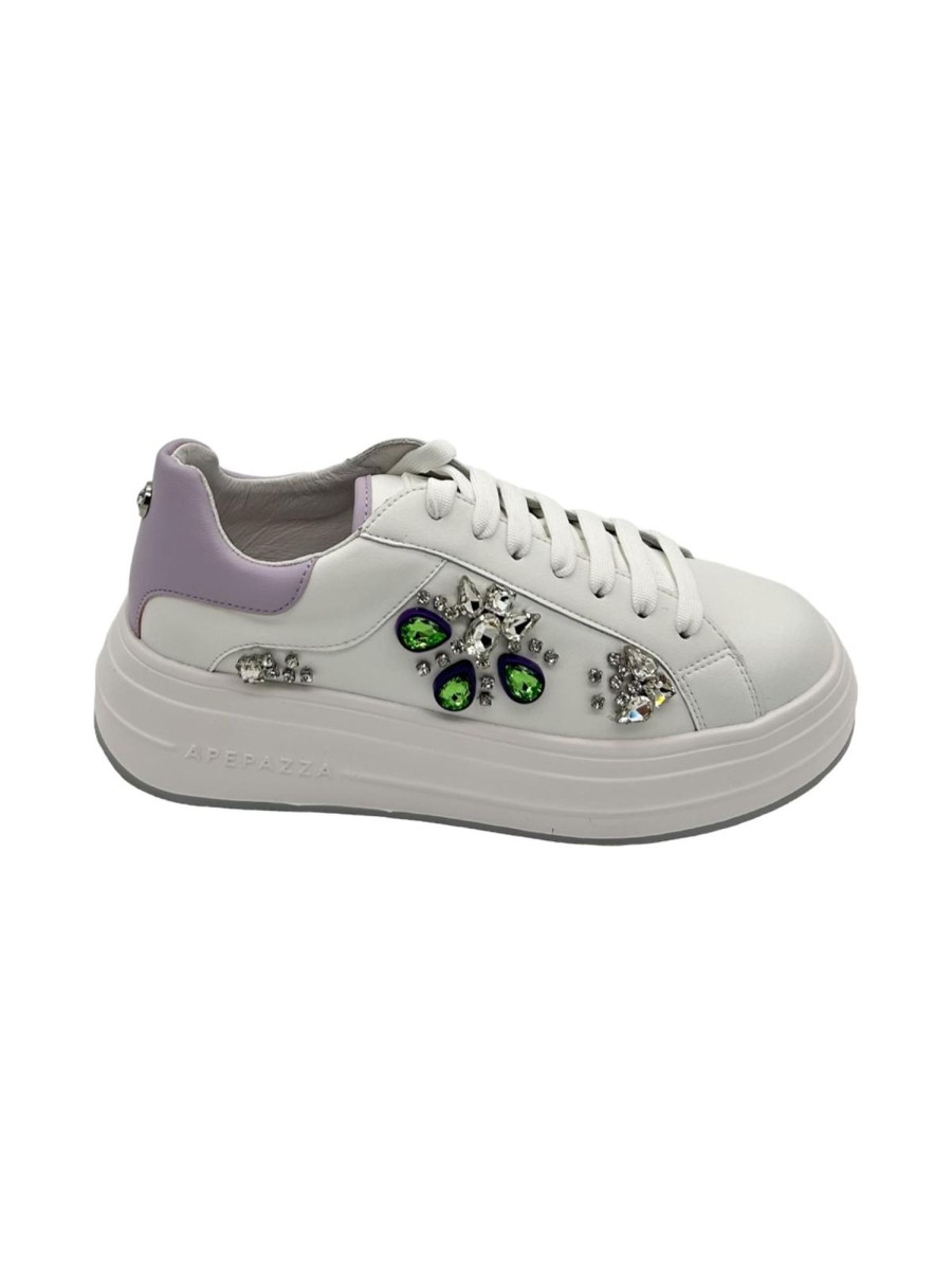 Calzature Apepazza | Sneakers Donna Apepazza Lilla - Leda - White