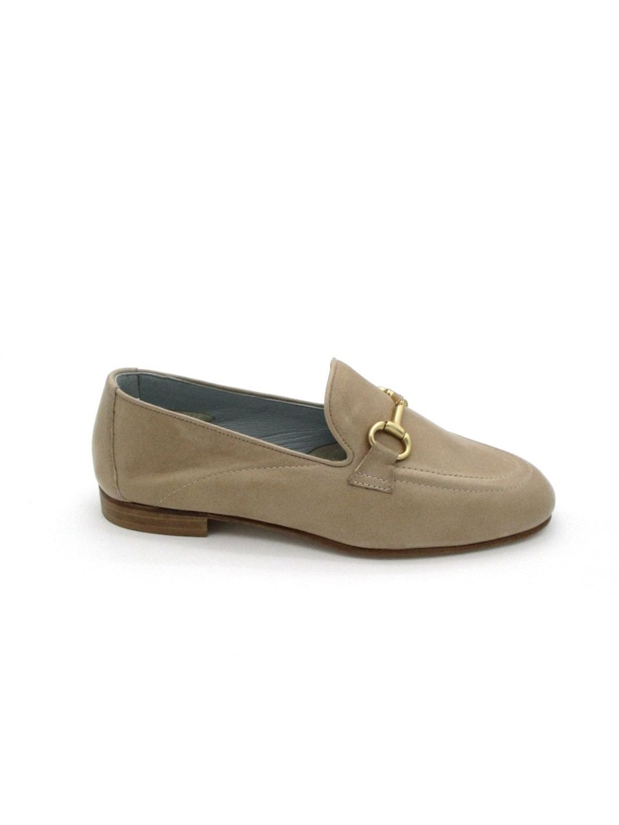 Calzature Poesie Veneziane | Mocassino Pelle Donna Poesie Veneziane Jja40 Beige