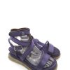 Calzature AS98 | Sandalo In Pelle Zeppa Donna As98 Lagos Toxic- A15006 - Viola