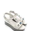 Calzature Apepazza | Sandalo Pelle Donna Apepazza Helga White Bianco