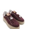 Calzature Gio+ | Sneaker Camoscio Donna Gio+ Combi Porpora - Pia 96A - Bordeaux