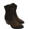 Calzature Mjus | Stivaletto Texano Camoscio Donna Mjus 793283 Mud