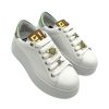 Calzature Gio+ | Sneaker Pelle Donna Gio+ Combi Bianco Mini Ranetta - Pia 150A- White