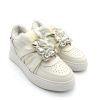 Calzature Gio+ | Sneaker Pelle Donna Gio+ Combi Luxury Latte - Ada40G - Off White